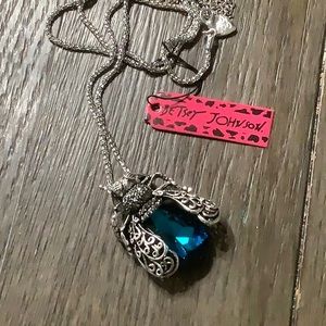 Gorgeous Blue Stone Bee Necklace